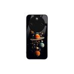 CONSTRAIN - Honor Magic8 Lite ile uyumlu Magic 8 Kılıf Boyalı Tablo Desenli Fiyonk Ve Leopar Tasarımlı 3D Ayna Görünümlü Korumalı Kapak - Siyah
