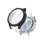 CONSTRAIN - Huawei ile uyumlu Watch GT 5 46mm 2li Set Silikon Parlak Renkli Ekran Koruyuculu Kasa Koruyucu (42mm Değildir) - Siyah