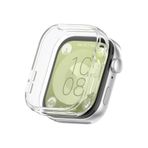 CONSTRAIN - Huawei Watch Fit 3 Silikon Parlak Renkli Ekran Koruyuculu Kasa Koruyucu (Fit/Fit 2 ile Uyumlu Değildir) - Pembe