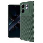 CONSTRAIN - Infinix Smart 9 İnfinix Hot 50İ ile uyumlu - Kamera Korumalı (Karbon Tasarım) Koruyucu Kılıf - Haki