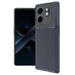 CONSTRAIN - Infinix Smart 9 İnfinix Hot 50İ ile uyumlu - Kamera Korumalı (Karbon Tasarım) Koruyucu Kılıf - Lacivert
