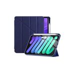 CONSTRAIN - İpad 7. 8. 9. ile UyumluNesil 10.2" Kılıf Katlanır Kalemlikli Standlı Uyku Modlu Akıllı Kapak Tablet Kılıfı - Lacivert