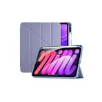 CONSTRAIN - İpad 7. 8. 9. ile UyumluNesil 10.2" Kılıf Katlanır Kalemlikli Standlı Uyku Modlu Akıllı Kapak Tablet Kılıfı - Mor 2