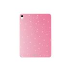 CONSTRAIN - iPad Air 11 2025 M3 Simli Parlak Görünümlü JoieCreatif Tablet Koton Kılıf - Pembe - Beyaz 1
