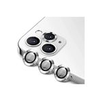 CONSTRAIN Iphone 13 Pro/13 Pro Max İle Uyumlu Alüminyum Alaşım 3d Kamera Lens Koruyucu Siyah [3'lü Set], Gümüş