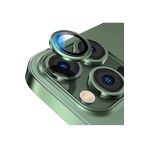 CONSTRAIN Iphone 13 Pro/13 Pro Max İle Uyumlu Alüminyum Alaşım 3d Kamera Lens Koruyucu Siyah [3'lü Set], Koyu Yeşil