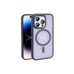 CONSTRAIN – iPhone 14 Pro Max MagSafe Kılıf ile Maksimum Güç | Zore Sio Serisi Şeffaf Mat Arka Kapak | Kamera Korumalı Şok Emici Yapı | Siyah TPU & Silikon Malzeme | Kablosuz Şarjla Uyumlu - Mor