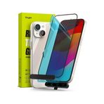 CONSTRAIN - Iphone 15 Ekran Koruyucu 5d Tam Kapatan Otomatik Hizalama Aparatlı Kolay Kurulum Temperli Cam