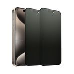 CONSTRAIN - İphone 15 Plus ile Uyumlu Mat Hayalet Ekran Koruyucu Cam Tam Kaplar Seramik Esnek Ekran Camı Privacy