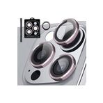 CONSTRAIN iPhone 15 Pro, 15 Pro Max İle Uyumlu Kamera Lens Koruyucu pembe