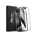 CONSTRAIN - İphone 15 Pro ile Uyumlu Parlak Sert Seramik Ekran Koruyucu Cam Sensör Ahize Toz Korumalı Ekran Camı