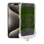 CONSTRAIN - iPhone 15 Pro Max Ekran Koruyucu Otomatik Hizalama Aparatlı Privacy Hayalet Tam Kaplayan Cam