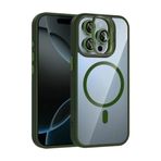 CONSTRAIN - iPhone 15 Pro Max ile uyumlu "15 MAX" KILIF - Lüx MagSafe ile uyumlu, Kamera Standlı, (Lens Koruyucu Hediye) KOYU YEŞİL - KOYU YEŞİL
