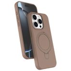 CONSTRAIN - iPhone 16 Pro ile uyumlu Apple Kılıf Magsafe ile uyumlu Halkalı Extra Standlı içi Kadife Yumuşak Renkli Silikon Kapak