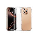 CONSTRAIN - iPhone 16 Pro Max ile uyumlu İphone Kılıf Köşe Korumalı Darbeye Dayanıklı Antişok Şeffaf Silikon Kapak