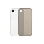 CONSTRAIN - iPhone 16E / 17E ile uyumlu Kılıf Ultra Ince Mat Yüzeyli Elden Kaymaz Kamera Korumalı Kapak Yarı Şeffaf Gri