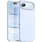 CONSTRAIN - iPhone 17 Air ile uyumlu Kılıf Lansman Kamera Çıkıntılı içi Kadife Yumuşak Renkli Silikon Mat Hisli Süet Kapak - Lila