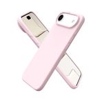 CONSTRAIN - iPhone 17 Air ile uyumlu Kılıf Lansman Kamera Çıkıntılı içi Kadife Yumuşak Renkli Silikon Mat Hisli Süet Kapak - Pembe