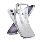 CONSTRAIN - iPhone 17 ile uyumlu Kılıf Tam Kamera Korumalı Metalik Parlak Renkli Kenarlı Yumuşak Silikon Lensli Kapak - Gümüş