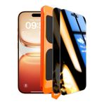 CONSTRAIN - iPhone 17 ile Uyumlu Uygulama Aparatlı Hayalet Tam Kapatan Privacy Cam Ekran Koruyucu Cam