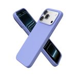 CONSTRAIN - iPhone 17 Pro ile uyumlu Kılıf Lansman Kamera Korumalı içi Kadife Yumuşak Renkli Silikon Mat Hisli Süet Kapak - Lila