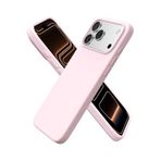 CONSTRAIN - iPhone 17 Pro ile uyumlu Kılıf Lansman Kamera Korumalı içi Kadife Yumuşak Renkli Silikon Mat Hisli Süet Kapak - Pembe