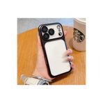 CONSTRAIN - iPhone 17 Pro ile uyumlu Kılıf Tam Kamera Korumalı Metalik Parlak Renkli Kenarlı Yumuşak Silikon Lensli Kapak - Siyah