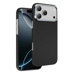 CONSTRAIN - iPhone 17 Pro Max ile uyumlu Apple Kılıf Desenli Karbon Fiber Kevlar Norra Magsafe ile uyumlu Kapak - siyah