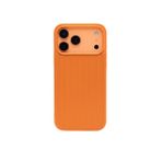 CONSTRAIN - iPhone 17 Pro Max ile uyumlu Rimowa Çizgili Premium Kılıf Arka Kapak - Turuncu