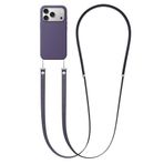 CONSTRAIN - iPhone 17 Pro Max ile uyumlu Tüm Serilerle Çapraz Ayarlanabilir Yüksek Kaliteli Şık Crossbody Strap Telefon Askısı - Derin Mor