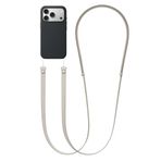 CONSTRAIN - iPhone 17 Pro Max ile uyumlu Tüm Serilerle Çapraz Ayarlanabilir Yüksek Kaliteli Şık Crossbody Strap Telefon Askısı - Uçuk Kahv