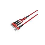CONSTRAIN Kırmızı LC93 3 in 1 Usb Kablo, İle Uyumlu