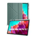 CONSTRAIN - Lenovo Idea Tab Pro 12.7 inç TB373FU ile Uyumlu Kılıf Kalem Bölmeli Standlı Uyku Modlu Akıllı Kapak - Çok Renkli 3