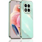 CONSTRAIN - Redmi Note 14 Pro ile uyumlu Xiaomi 4G Kılıf Kamera Korumalı Parlak Gold Altın Kenarlı Yumuşak Silikon Kapak - Yeşil