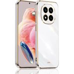 CONSTRAIN - Redmi Note 14 Pro ile uyumlu Xiaomi 4G Kılıf Kamera Korumalı Parlak Gold Altın Kenarlı Yumuşak Silikon Kapak