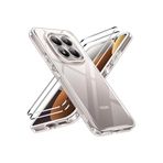 CONSTRAIN - Redmi Note 15 Pro 4G ile uyumlu Kılıf Kamera Çıkıntılı Şeffaf İnce Silikon Kapak + 9H Ekran Koruyucu Set - Beyaz