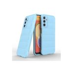 CONSTRAIN - Samsung Galaxy A14 ile uyumlu Kılıf Kamera Korumalı Parmak İzi Bırakmayan İçi Kadife Yumuşak Sıvı Silikon Kapak - Mavi