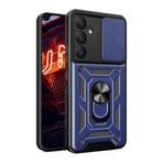 CONSTRAIN - Samsung Galaxy A17 ile uyumlu 5g Kılıf Kamera Korumalı Sürgülü Yüzüklü Standlı Armor Military Tank Kapak - lacivert