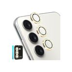 CONSTRAIN Samsung Galaxy A24 / A34 / A14 / İle Uyumlu 3 Parça Kamera Lens Koruyucu Cam Kamera Koruma, Gold