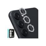 CONSTRAIN Samsung Galaxy A24 / A34 / A14 / İle Uyumlu 3 Parça Kamera Lens Koruyucu Cam Kamera Koruma, Siyah, xSRC15915
