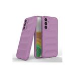 CONSTRAIN - Samsung Galaxy A24 ile uyumlu Kılıf Kamera Korumalı Parmak İzi Bırakmayan İçi Kadife Yumuşak Sıvı Silikon Kapak - Mor