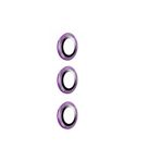 CONSTRAIN Samsung Galaxy S24 İle Uyumlu 3 Parça Kamera Lens Koruyucu Cam Kamera Koruma, Derin Mor