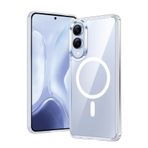 CONSTRAIN - Samsung Galaxy S25 Edge ile uyumlu MagSafe ile uyumlu Özellikli Şeffaf Telefon Kılıfı - Beyaz