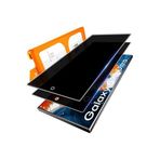 CONSTRAIN - Samsung ile uyumlu Galaxy S25 Ultra Uygulama Aparatlı Siyah Çerçeveli Tam Kapatan Hayalet Cam Ekran Koruyucu