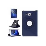 CONSTRAIN - Samsung ile Uyumlu Galaxy Tab 4 T280 Standlı Kapaklı Dönebilen Tablet Kılıfı Lacivert - Lacivert
