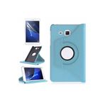 CONSTRAIN - Samsung ile Uyumlu Galaxy Tab 4 T280 Standlı Kapaklı Dönebilen Tablet Kılıfı Mavi
