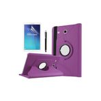 CONSTRAIN - Samsung ile Uyumlu Galaxy Tab E T560 9.6 Standlı Kapaklı Dönebilen Tablet Kılıfı Mor