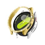 CONSTRAIN - Samsung ile uyumlu Galaxy Watch 4 5 6 7 FE 40 mm TEK SIRA Taşlı Kasa Koruyucu (Ekran Koruyucusuz) TEKSIRA - Pembe 1