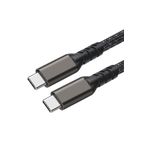 CONSTRAIN Siyah 2.Jenerasyon Type, C to Type, C İle Uyumlu USB3.2 PD Data Kablosu 100W 20Gbps 4K 60Hz 0.2 m