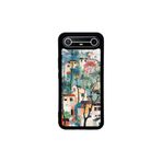 CONSTRAIN - Tecno Spark Slim 5G ile uyumlu Kılıf Boyalı Tablo Desenli Fiyonk Ve Leopar Tasarımlı 3D Ayna Görünümlü Korumalı Kapak - Beyaz
